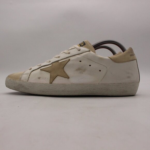 Golden Goose Super Star Vigna Women's EU 41 White Gray Beige Leather Sneaker - Picture 4 of 11